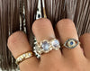 Galadriel 14K Yellow Gold Triple Moonstone Ring