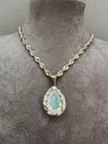 Iris Drop Rope Necklace with Diamonds in 14K Yellow Gold