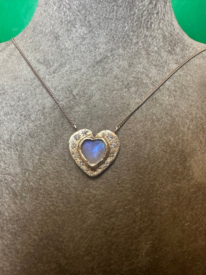 One of a kind Aphrodite’s Moonstone Heart in 14K Rose Gold