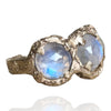 Galadriel 14K Yellow Gold Triple Moonstone Ring
