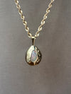 Iris Drop Rope Necklace with Diamonds in 14K Yellow Gold
