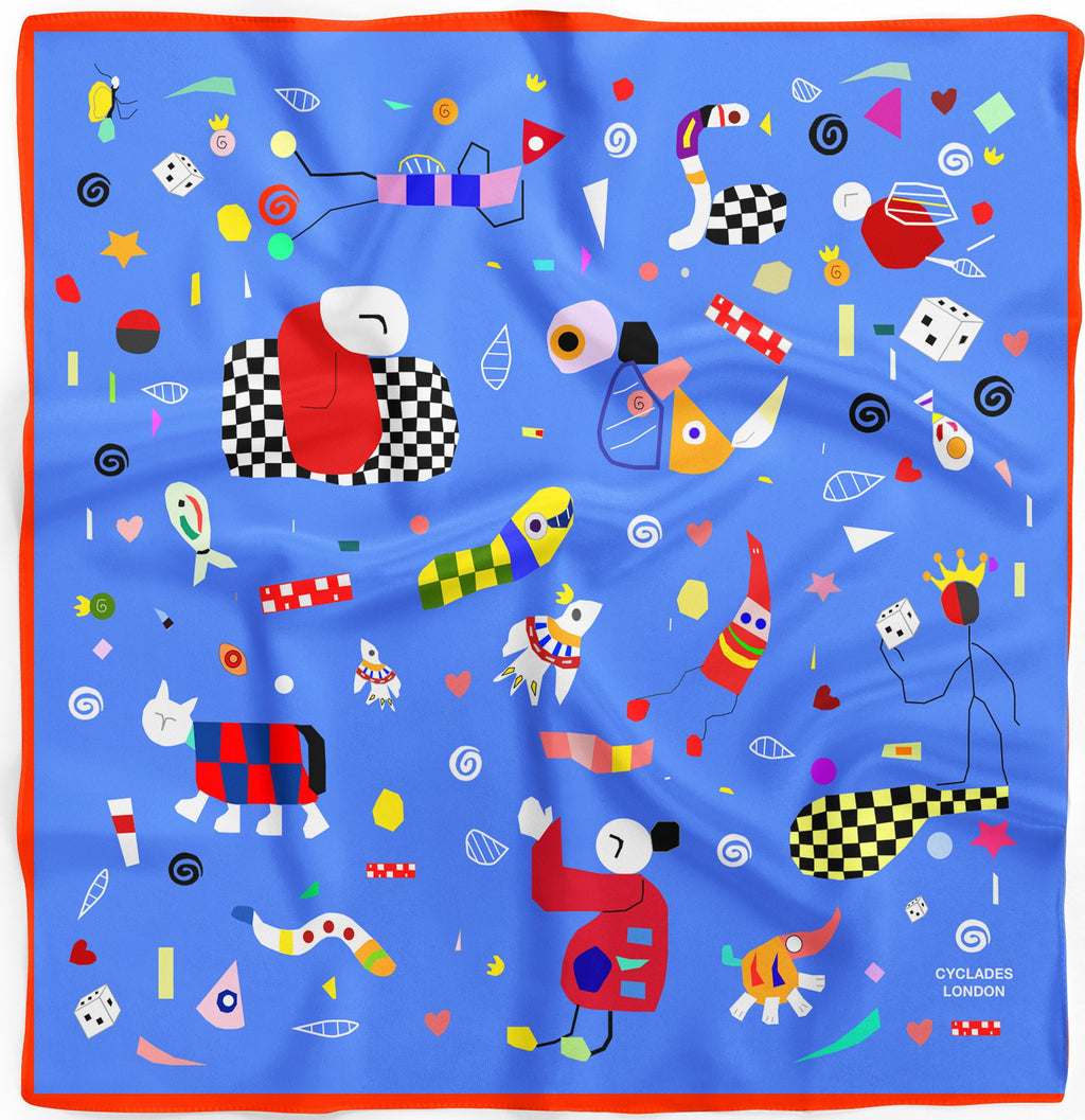 Silk Scarf Cyclades 